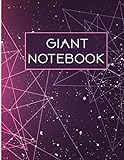 Giant Notebook: 550 Pages College Ruled - Extra Large Jumbo Journal Composition Notebook (Stars Cover)