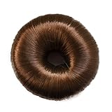 Knotenringe Knotenrolle Haarknoten Dutt Donut Bun Up Do Div. Farben (hellbraun)