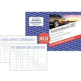 Avery Zweckform Fahrtenbuch PKW 222, weiß DINA6 quer 40B