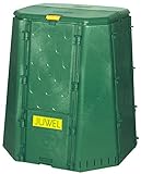 Juwel Thermokomposter AEROQUICK 690 (Nutzinhalt 700 l, für Garten- / Küchenabfälle, Komposter aus UV-stabilen Recyclingkunststoff, konische Form, mit 2 Entnahmeklappen, Deckel mit Windsicherung) 20158