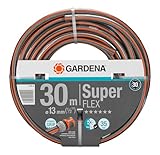 Gardena Premium SuperFLEX Schlauch 13 mm (1/2 Zoll), 30 m: Gartenschlauch mit Power-Grip-Profil, 35 bar Berstdruck, hochflexibel, formstabil, UV-beständig (18096-20) schw
