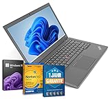 Lenovo ThinkPad T440p 14 Zoll Laptop Intel Core i5-4300M@ bis zu 3,3 GHz 8 GB 256 GB SSD mit Windows 11 Pro & GRATIS Antiviren-Software Webcam inkl. 1 Jahr Garantie