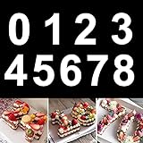 ComPDCVD Zahlen Kuchenformen-Sets 9 Stück Kuchenform 0-8 Zahlen Backformen Anzahl Kuchenform Backen für Geburtstag Hochzeit Jubiläum