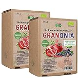 2 x 5 Liter-Box Bio Granonia - Granatapfel & Aronia Direktsaft von Granar BIO