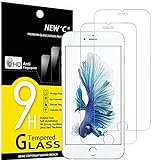 NEW'C 2 Stück, Panzer Schutz Glas für iPhone 6s Plus, iPhone 6 Plus, Frei von Kratzern, 9H Härte, HD Displayschutzfolie, 0.33mm Ultra-klar, Ultrabeständig