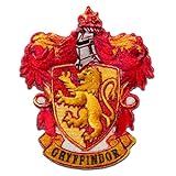 Harry Potter © Gruffindor Wappen  - Aufnäher, Bügelbild, Aufbügler, Applikationen, Patches, Flicken, zum aufbügeln, Größe: 7,8 x 6,4 cm