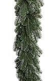 künstliche Tannengirlande/Weihnachtsgirlande Karpaten Spritzguss, Länge: 200 cm, Farbe: dunkelgrün