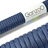 Ganzoo Paracord 550 Seil für Armband, Leine, Halsband, Nylon/Polyester-Seil 30 Meter, Navy-blau