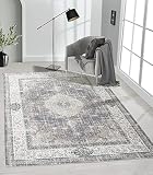 the carpet Elira Teppich, Flachgewebe, Robust, Modernes Design, Vintage Optik, Used Look, Superflach, Baumwolle, waschbar, Orientalisch, Beige, ca. 240 x 340