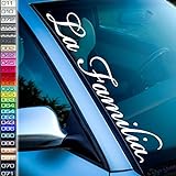 La Familia Aufkleber Auto Frontscheibenaufkleber, Tuning Auto Sticker 26 Farben