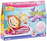 Simba 105954684 - Glibbi Glitter Pink, 2 Badepackungen, Verwandelt Wasser in dicke, bunte Gelmasse, Kinderbadespielzeug, Badewannenspielzeug, ab 3 Jahren