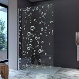 Moderne Glasdusche Duschabtrennung Dusche aus Glas Duschwand Luxus. Komfort und modernes Design für Ihr Badezimmer (Breite X Höhe) (TENERIFFA, 85x200cm)