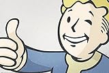 Fallout 4 Vault Boy - Game Videospiel Poster Plakat Druck - Grösse 91,5x61 cm + Wechselrahmen, Shinsuke® Maxi Aluminium schwarz