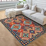 RUGMRZ Vorzimmer Möbel Outdoor Teppich Bunt Haushalt Innenraum Teppich rechteckigen Druck Design Anti-Rutsch Wohnzimmer Stuhl Teppich Webteppich 100X160CM