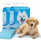 Nobleza - Ultra saugfähige Hunde Trainingsunterlagen Welpenunterlage Welpen Toilettenmatte, 90 * 60cm, Packung mit 40 Stück