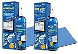 ROGGE Duo-Clean Original DoppelSet, 2X 250ml LCD - TFT - LED - TV - Touch Displays + Plasma Screen Cleaner + 2X ROGGE Prof. Microfasertücher 38x40cm. The Original Since 1998. Made in Germany