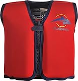 Konfidence Jacket - Premium Schwimmweste für Kinder | Einstellbarer Auftrieb | UKCA- & CE-Konform | Von Schwimmschulen Empfohlen | Über 25 Jahre Erfahrung(Red/Yellow, Medium)