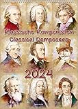 Komponisten-Kalender, ein Musik-Kalender 2024, DIN A4: Klassische Komponisten – Classical Comp