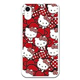 Personalaizer Hello Kitty Schutzhülle für iPhone XR - Offizielle Hello Kitty Mädchen Schutzhüllen - Hello Kitty Rote Schleifen und Tupfen