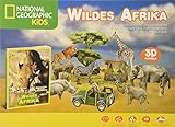 National Geographic KiDS - Wildes Afrika 3D Puzzle Box incl. Buch