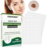 Muttermal Entfernen,Skin Tag Removal Patches,Mole Remover,Akne Pimple Patch,Akne Patches,Spot Repair Hydrocolloid (Hydrokolloid) Patches(108 Counts)