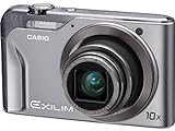 Casio EXILIM EX-H10 SR Digitalkamera (12 Megapixel, 10-Fach Opt. Zoom, 7,6 cm (3 Zoll) Display, Bildstabilisator) Silber