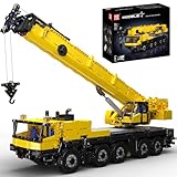 Mould King 17073 Technik Abschleppwagen Kran Klemmbausteine, 3218 Teile LKW Bausteine Modell, Fernbedienung Wrecker-Montagesatz Pneumatik Kranwagen für Erwachsene und Jug