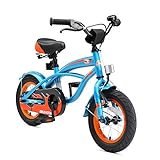 BIKESTAR Kinderfahrrad für Jungen ab 3-4 Jahre | 12 Zoll Kinderrad Cruiser | Fahrrad für Kinder Blau | Risikofrei Testen