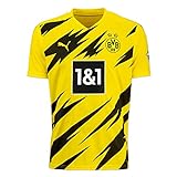 Puma Herren BVB Home Trikot Replica 20/21 T-Shirt, Cyber Yellow Black, S