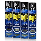 4x Raid Insekten-Spray 400 ml - Wirkt sicher und schnell