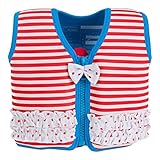 Konfidence Jacket - Premium Schwimmweste für Kinder | Einstellbarer Auftrieb | UKCA- & CE-Konform | Von Schwimmschulen Empfohlen | Über 25 Jahre Erfahrung(Martha Red Stripe, Small)