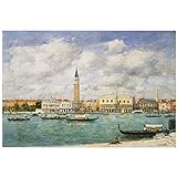 JUNIWORDS Poster, Eugène Boudin, Venedig, Blick auf San Marco und den Campanile, 60 x 90 cm (3001653)