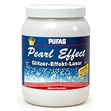 Pufas Pearl Effect Lasur Effektlasur 1,5 L extrafeiner goldener Glitzer-Effekt