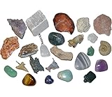 24 Edelsteine und Mineralien zum Befüllen Adventskalender Rohstücke Figuren und Anhänger