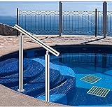 FGVDJ Schwimmbad-Handläufe, Unterirdische Pool-Armlehne, 304 Edelstahl-Griff, komplettes Set an Outdoor-Zubehör, Silber