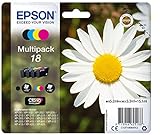 Epson C13T18064022 Multi-Pack (Schwarz, Gelb, Magenta, Cyan) Original Tintenpatronen Pack of 1