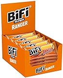 BiFi Ranger – 20er Pack (20 x 50 g) – Herzhafter Salami Snack im Teigmantel – Wurstsnack to go mit Beef, Beans & Bacon