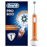 Oral-B Pro 600 Elektrische Zahnbürste, mit CrossAction Aufsteckbürste