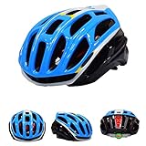 Mountainbike-Helm, ultraleicht, MTB-Fahrrad-LED-Rücklicht, Helm zum Reiten, Sicherheitskappe für Erwachsene, Herren, Damen, Unisex