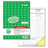 SIGEL SD130 Rechnungen für Kleinunternehmer A5, 2x30 Blatt, selbstdurchschreibend