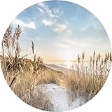 Pro-Art Glasbild Wilder Strand III, rund 50
