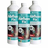 HOTREGA Abfluss Fix Konzentrat 1 Liter Sets - Abflussreiniger, Rohrreiniger, freier Abfluss, Mengen:3