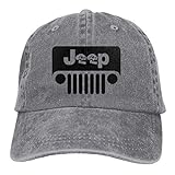 Hoswee Unisex Kappe/Baseballkappe, Skulls Jeep Cowboy Cap Adjustable Dad Baseball Hat Gray