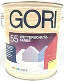 Gori 55 Wetterschutzfarbe 'Der Allrounder' 5 Liter Weiß 800 / Schneeweiss