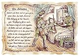 Die Staffelei Geschenk Karte A5 Berufsbild Soldaten Soldat Gefreiter Zeichnung mit Gedicht