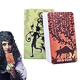 Rainao 5 Pcs Silhouetten Tarotkarten für Anfänger - 78 Original-Tarot-Karten Deck Wahrsagen Spiel - Mysterious Divination, Englische Tarotkarten, Orakelkarten, Brettspielkarten für Anfänger und