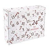 Herz & Heim® Adventskalender zum Befüllen mit Aufdruck Ihres Wunschtextes in verschiedenen Motiven Zuckerstangen