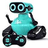ALLCELE RC Roboter Kinder Spielzeug, Ferngesteuertes Auto Roboter Spielzeug mit Fernbedienung für Kinder ab 6+ Jahren, Süß Aussehen, Interessant Musik, Geschenk für Jungen und Mädchen (Blau)
