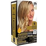 Thader TH Pharma Farbset ohne Ammoniak für einen angenehmen Geruch mit Liquid Gold, Farbe 9 sehr helles Blond
