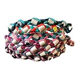 EM Keramik Halsband für Hunde, mit/ohne Name, 60 ver. Farben, Flechten, PetsGlamour